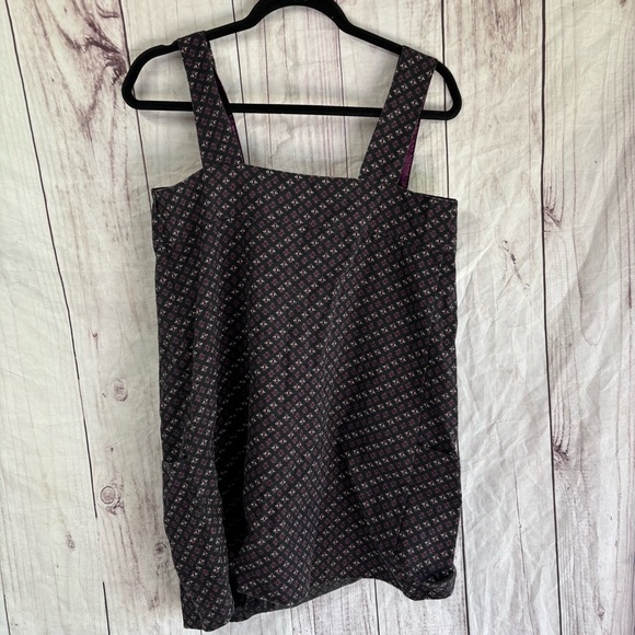 Vintage No Boundaries 90s Black and Pink Patterned Shift Dress Medium - Picture 5 of 8